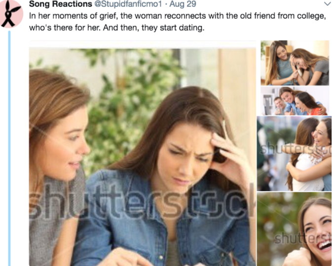 Guy Does A Hilariously Weird Story Out Of Stock Photos That Became A Meme