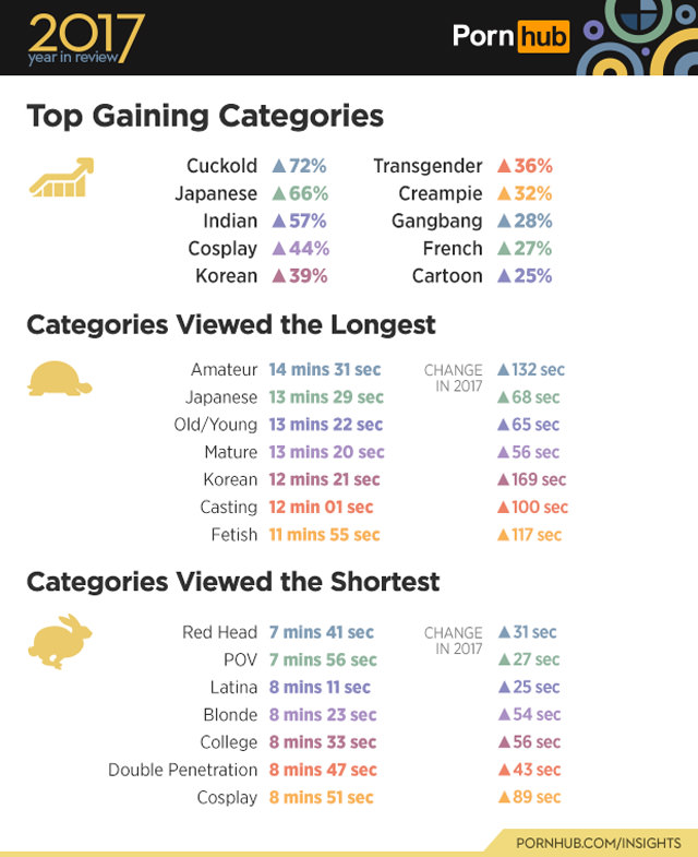 Pornhub Stats For A Handy Sum Up Of 2017
