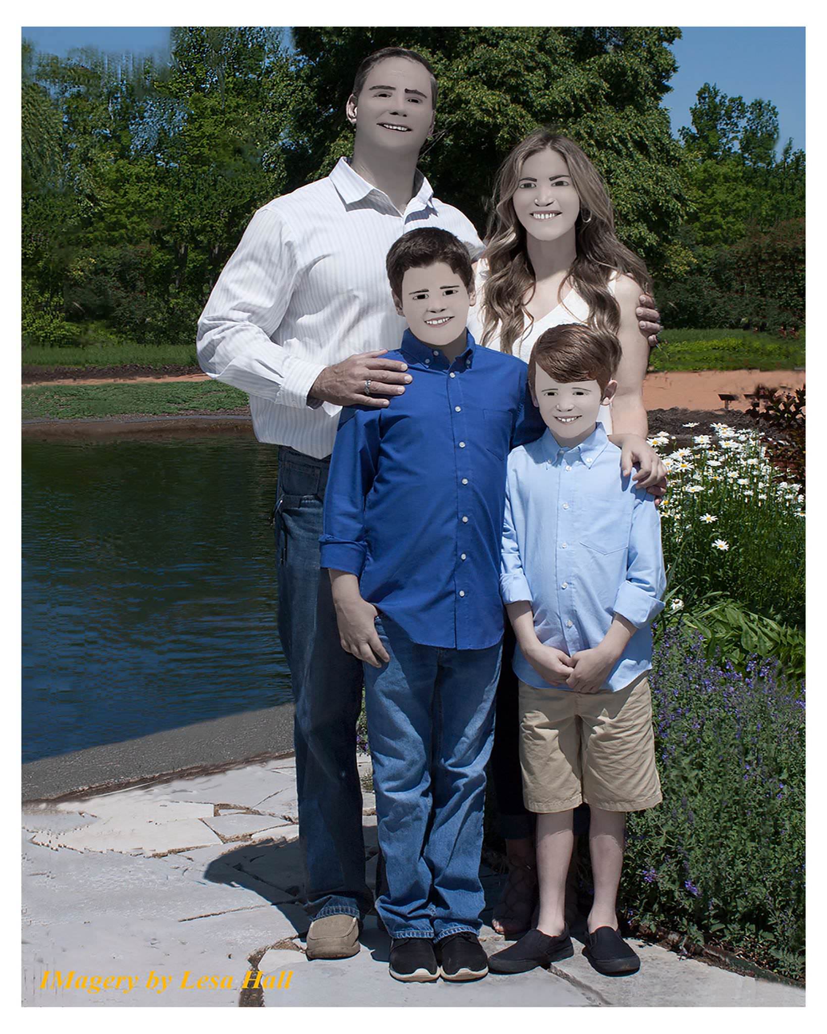 photoshopped family - Tree