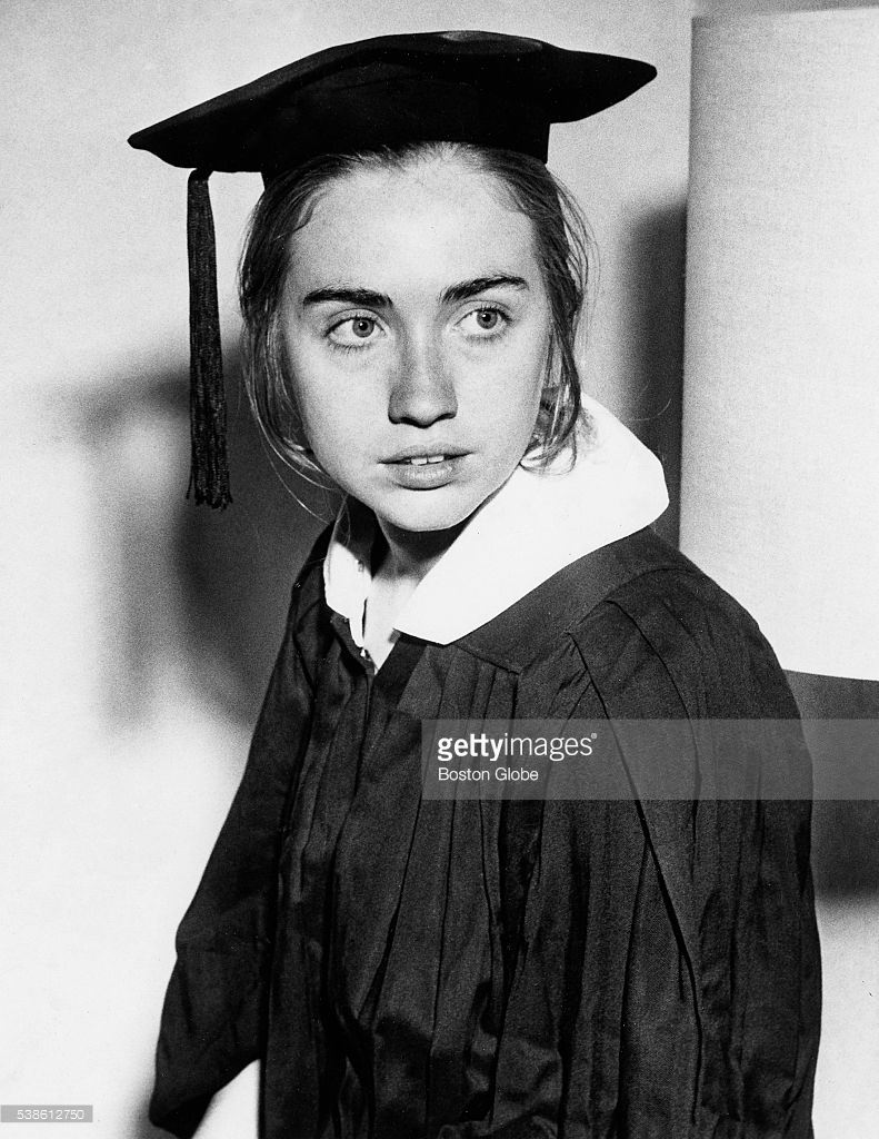 Hillary Rodham Clinton as a Wellesley College senior, May 31, 1969.