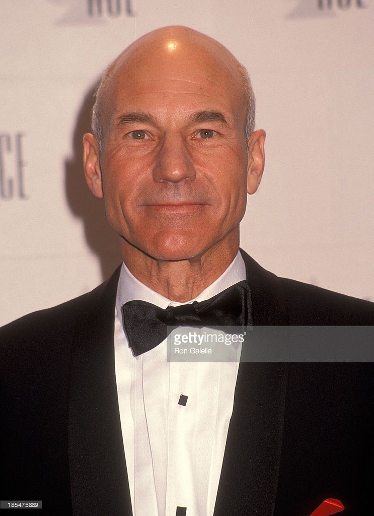 Actor Patrick Stewart attends the 13th Annual CableACE Awards on January 12, 1992 at the Pantages Theatre in Hollywood, California.