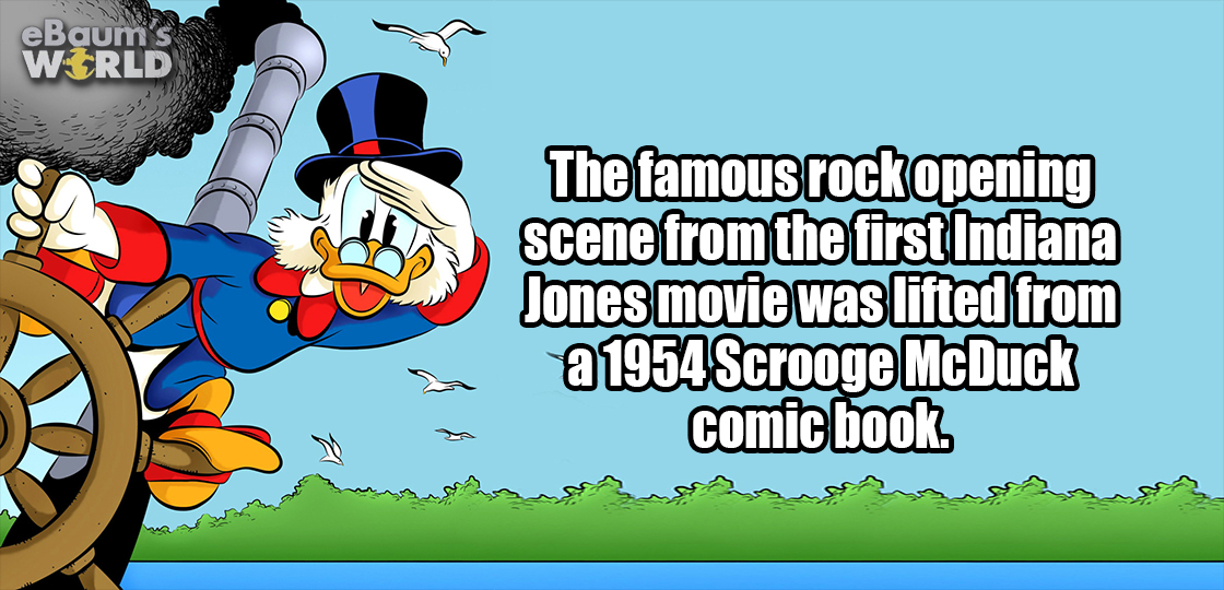 ducktales iphone 5 - eBaum's Wirld The famous rock opening scene from the first Indiana Jones movie was lifted from a 1954 Scrooge McDuck comic book