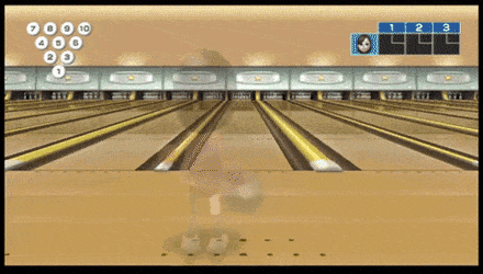 wii sports bowling strike