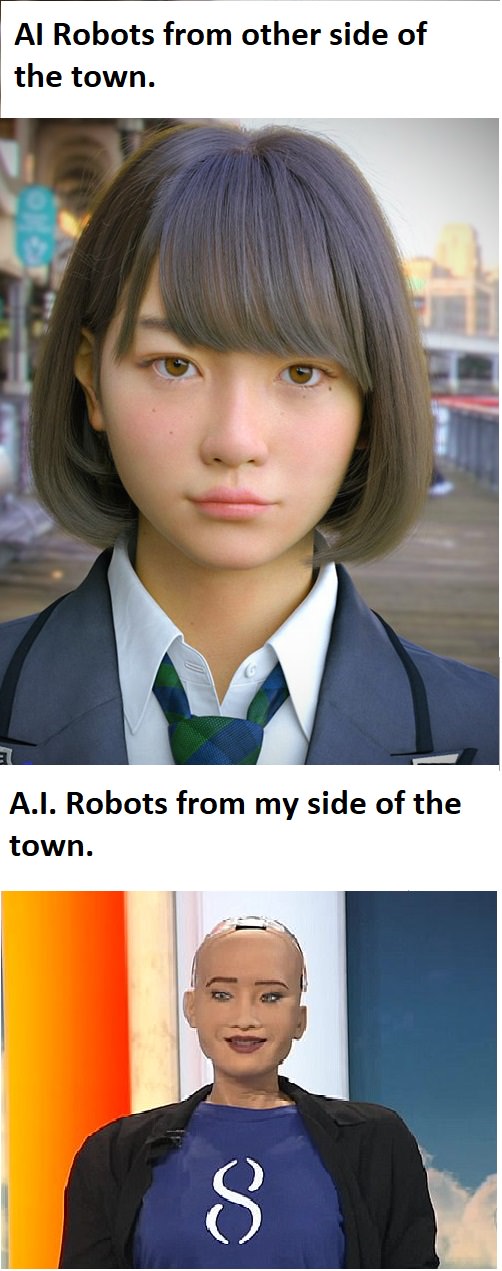 3d modeling - Al Robots from other side of the town. A.I. Robots from my side of the town.