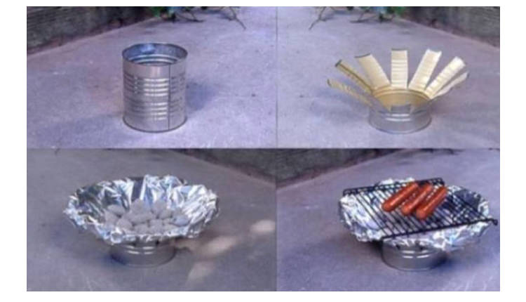 homemade can grill