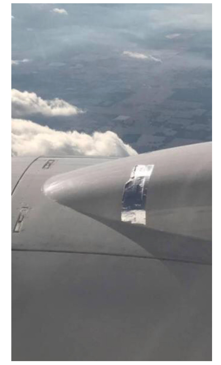 duct tape on plane