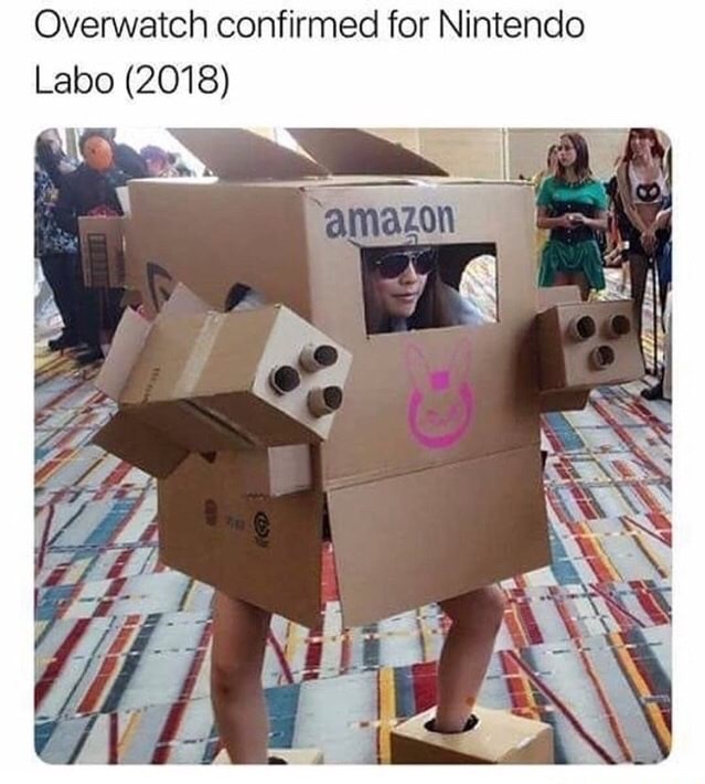 nintendo labo memes - Overwatch confirmed for Nintendo Labo 2018 amazon