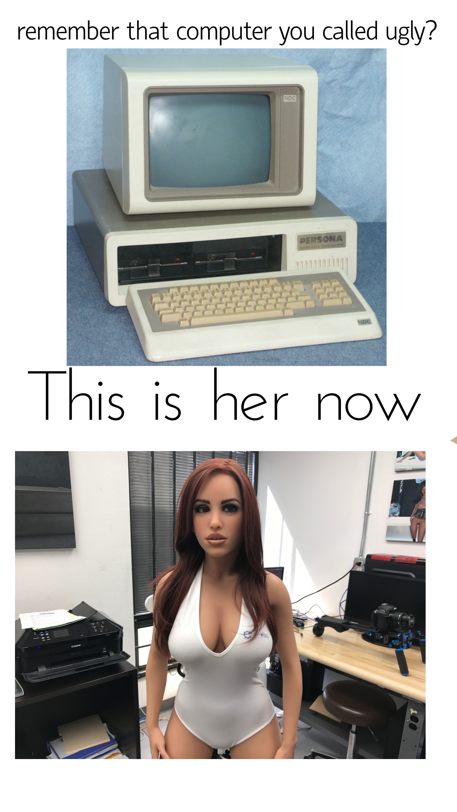 ugly computer - remember that computer you called ugly? This is her now