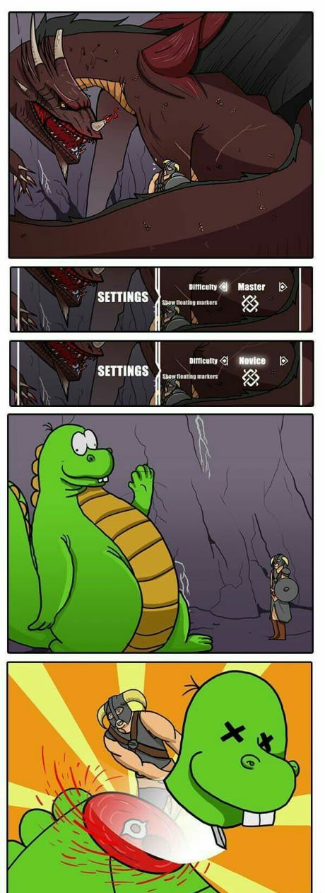 skyrim difficulty meme - Difficulty Master Settings Sow loating maters Novice Settings Difficulty sbow floating markers