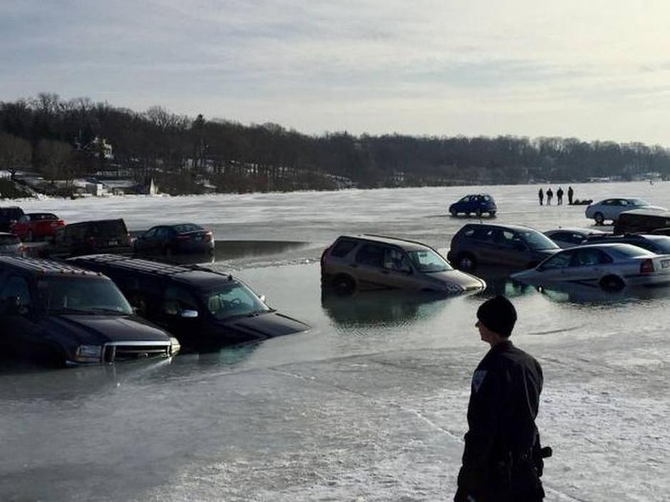 bad luck parking on ice