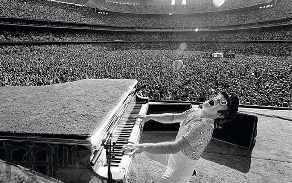 Elton John, Dodgers Stadium, 1975.