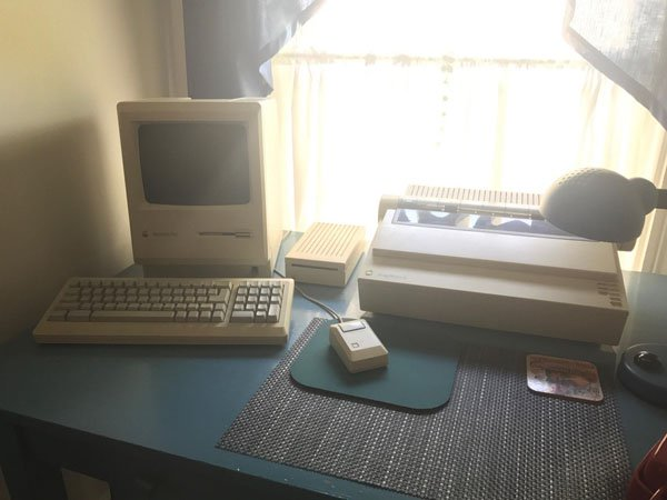 1980s home office setup.
