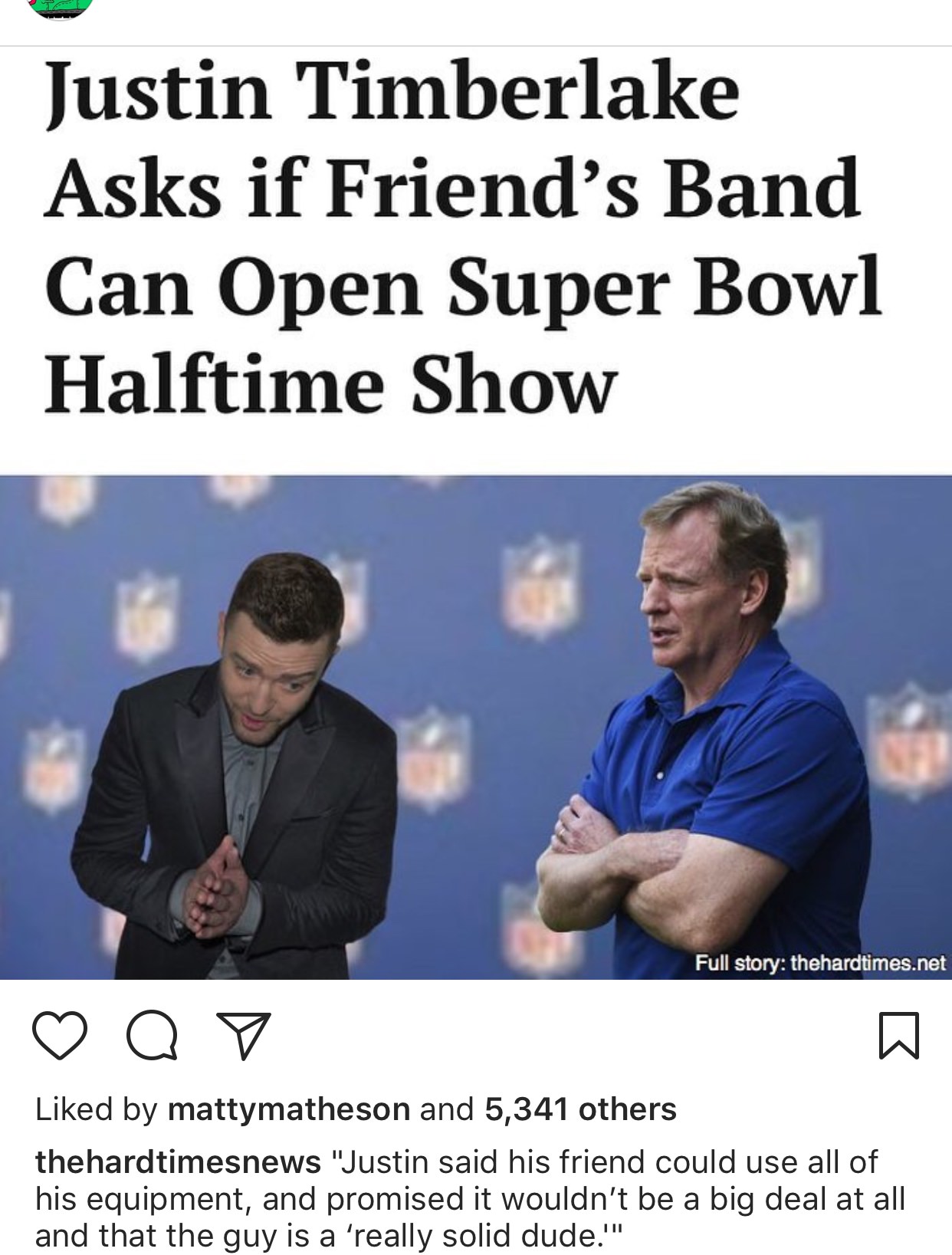 digital green - Ta Justin Timberlake Asks if Friend's Band Can Open Super Bowl Halftime Show Full story thehardtimes.net a d by mattymatheson and 5,341 others thehardtimesnews "Justin said his friend could use all of his equipment, and promised it wouldn'