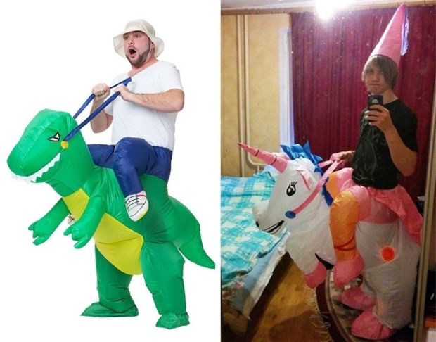 ride dinosaur costume