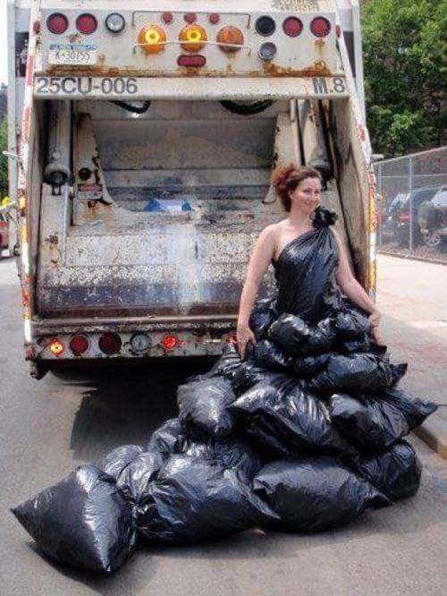 garbage dress - 25CU006 Ws