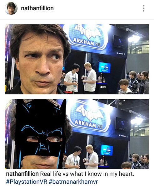 electronics - nathanfillion Arkham Vr Arkham Vr nathanfillion Real life vs what I know in my heart. Vr