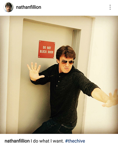 31 Times Nathan Fillion Killed it on Instagram