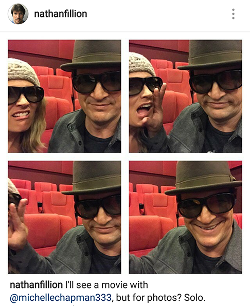nathan fillion instagram - nathanfillion nathanfillion I'll see a movie with , but for photos? Solo.