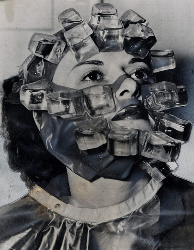 An ice mask in 1931, also invented by Max Factor.