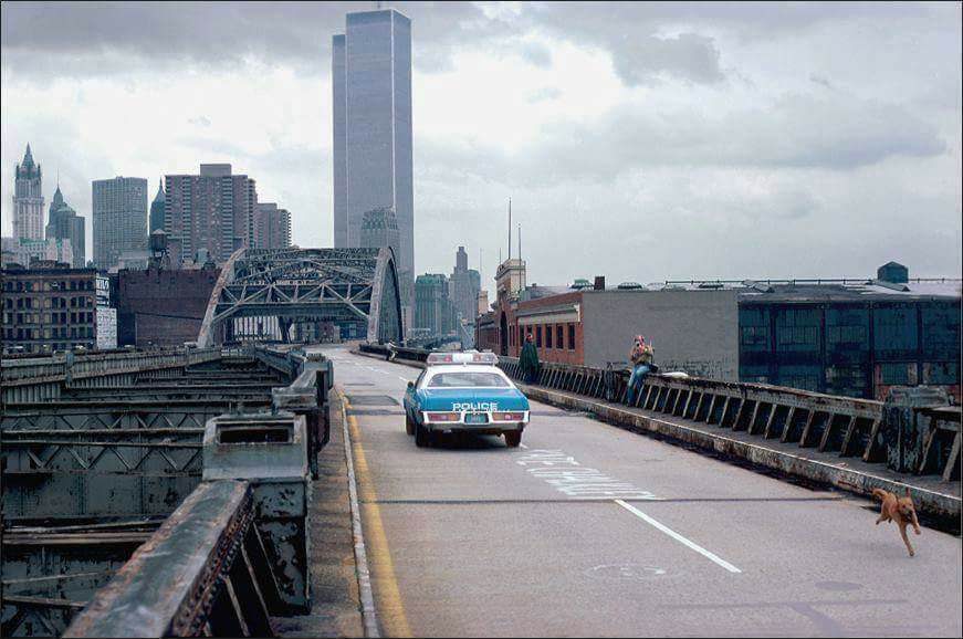 A look at the Twin Towers in NYC on the since-demolished West Side Highway in the late 1970s.