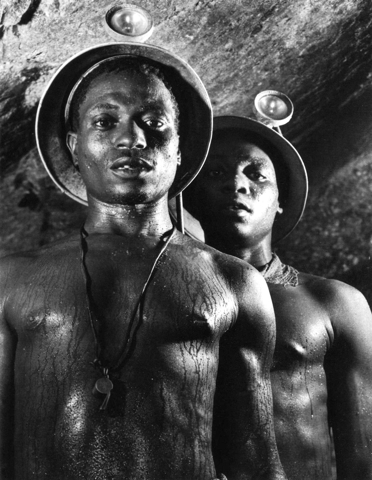 South African miners in 1950.