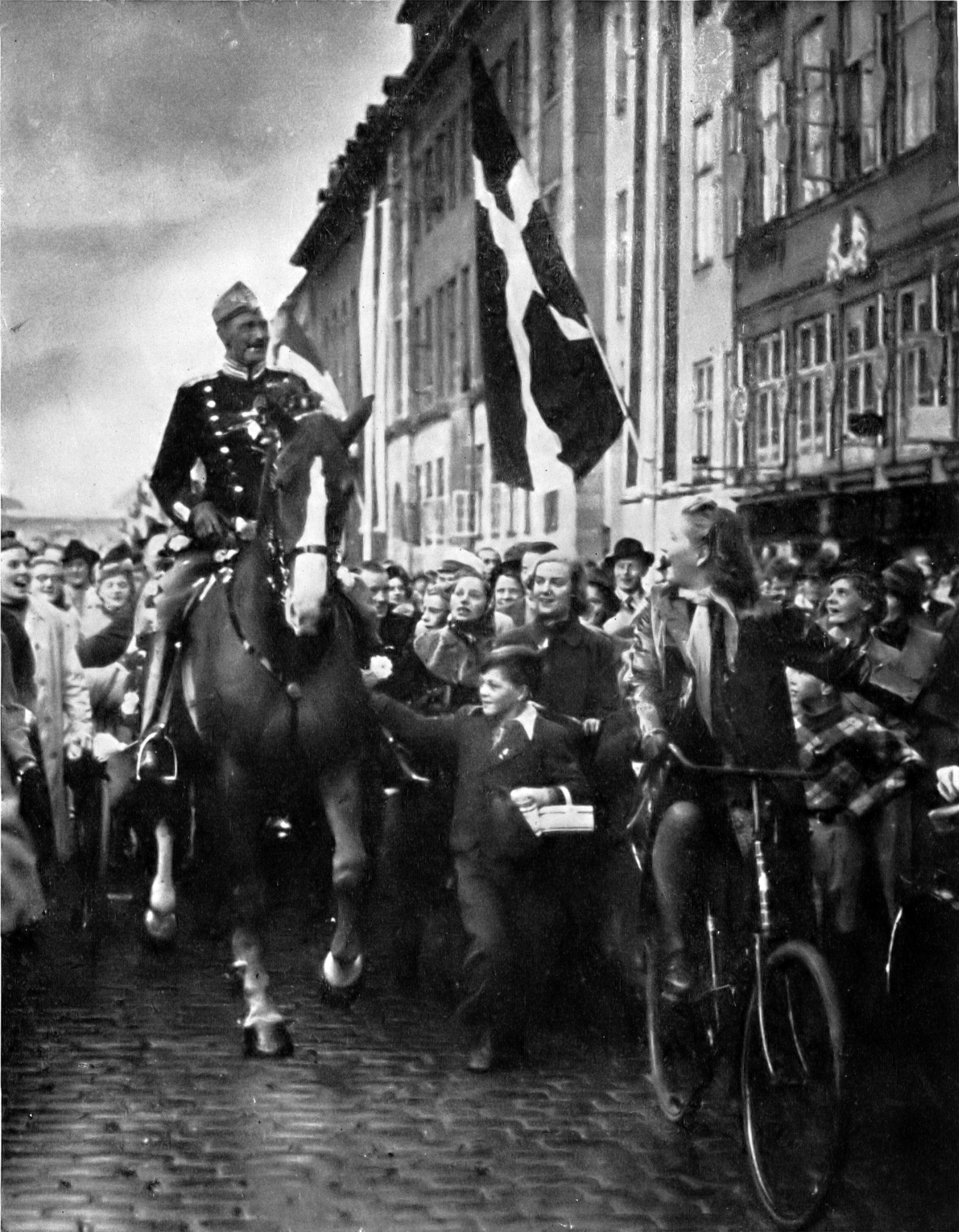 King Christian in Copenhagen, 1940.