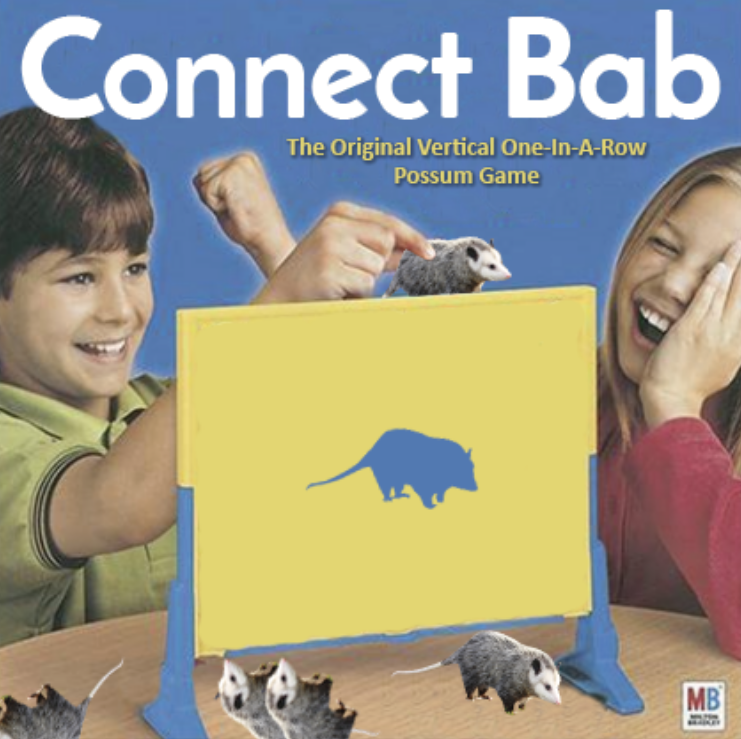 connect four meme connecticut - Connect Bab The Original Vertical OneInARow Possum Game
