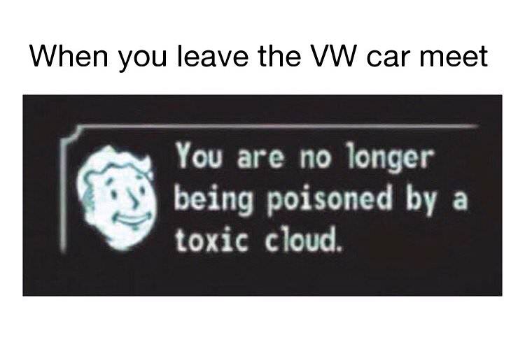 presentation - When you leave the Ww car meet You are no longer being poisoned by a toxic cloud.