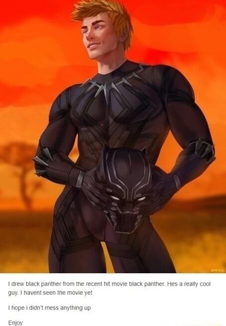white black panther marvel - I drew black panther from the recent hit movie black panther Hes a really cool guy. I havent seen the movie yet I hope i didn't mess anything up Enjoy