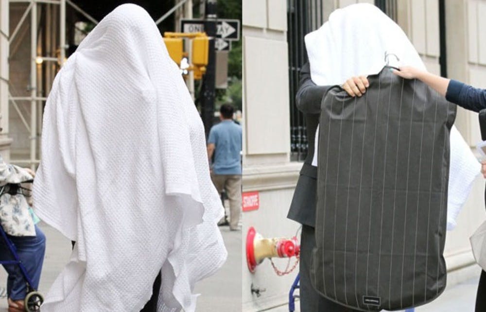 Alec Baldwin  walked around in a white sheet for a WHOLE DAY.