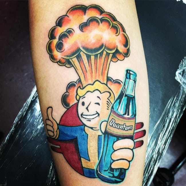 Fallout Gaming Tattoos  --  fallout gamer tattoo