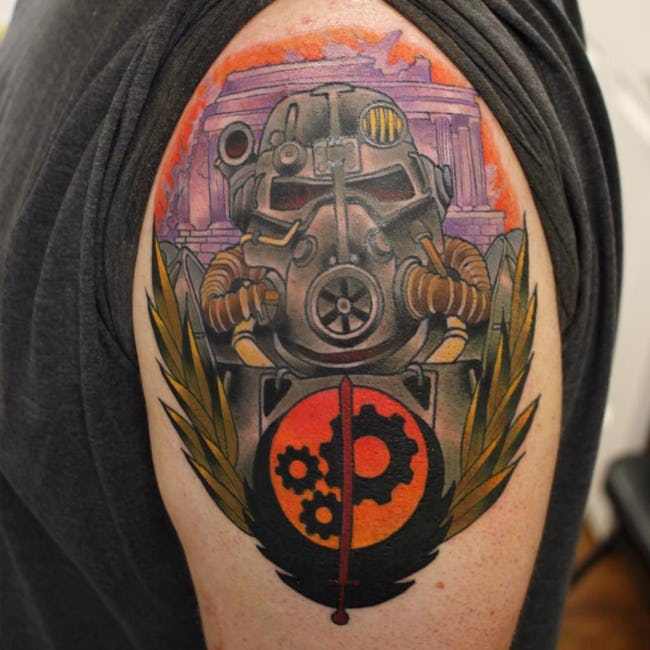 Fallout Gaming Tattoos  - cool fallout tattoos