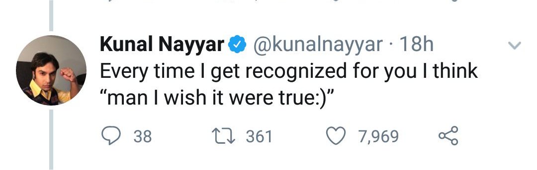And then Kunal Nayyar joined in.
