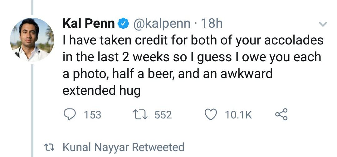 Kal Penn had something to add...