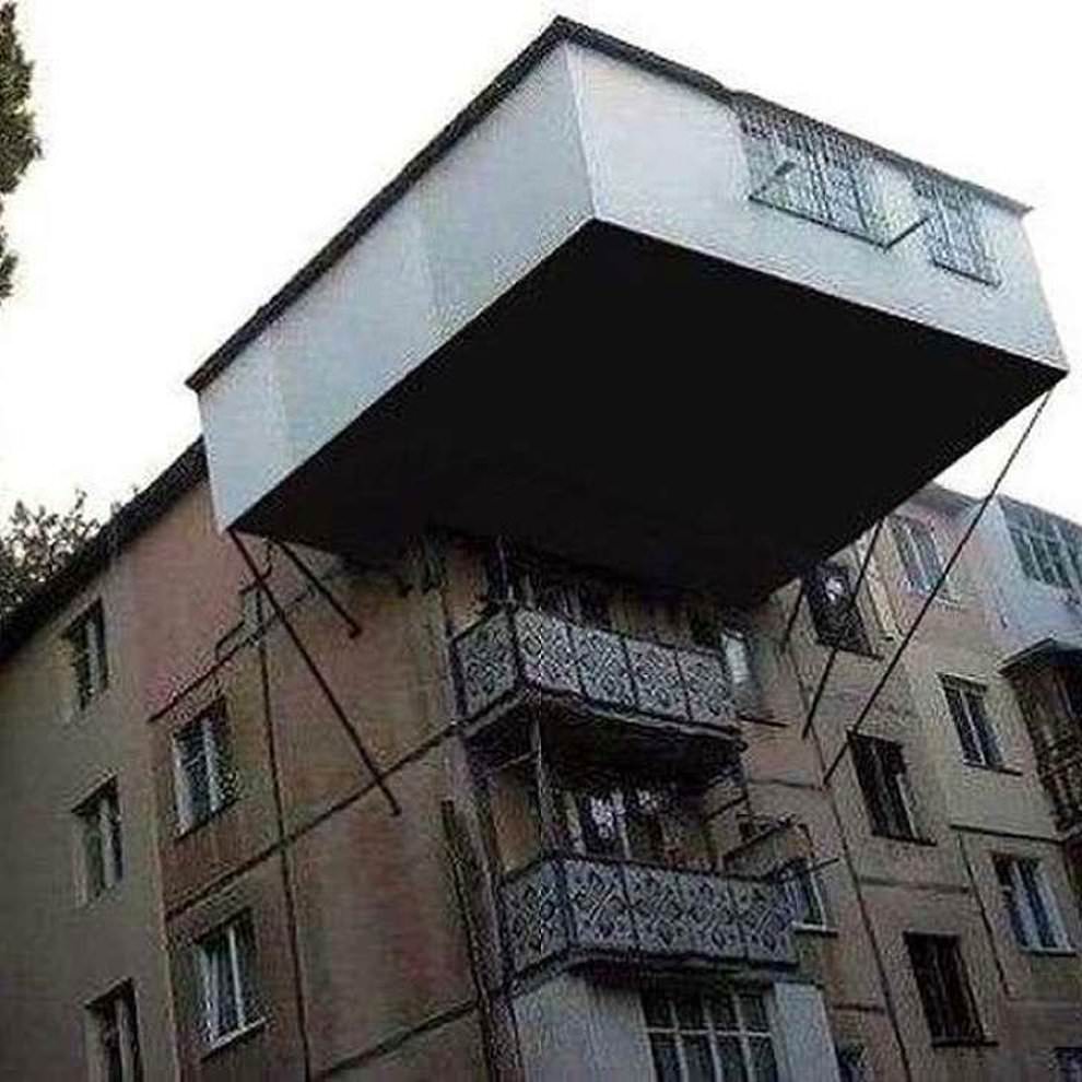 russian balcony funny