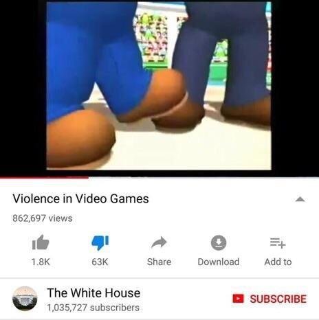 Violence in Video Games 862,697 views 63K Download Add to The White House 1,035,727 subscribers Subscribe