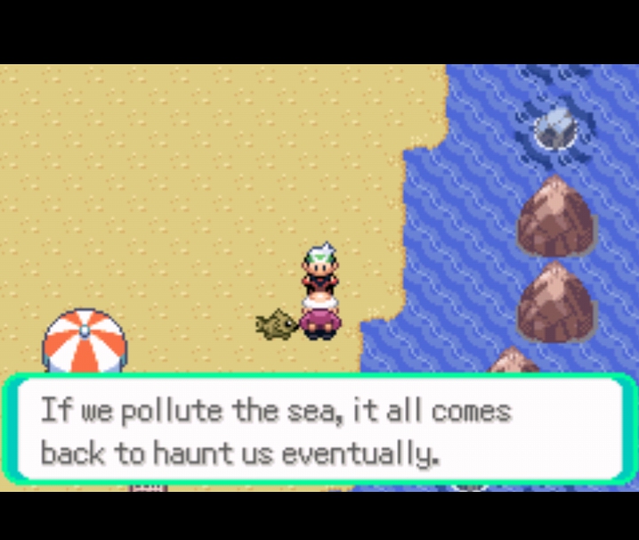 pokemon deep quotes - mere If we pollute the sea, it all comes back to haunt us eventually.