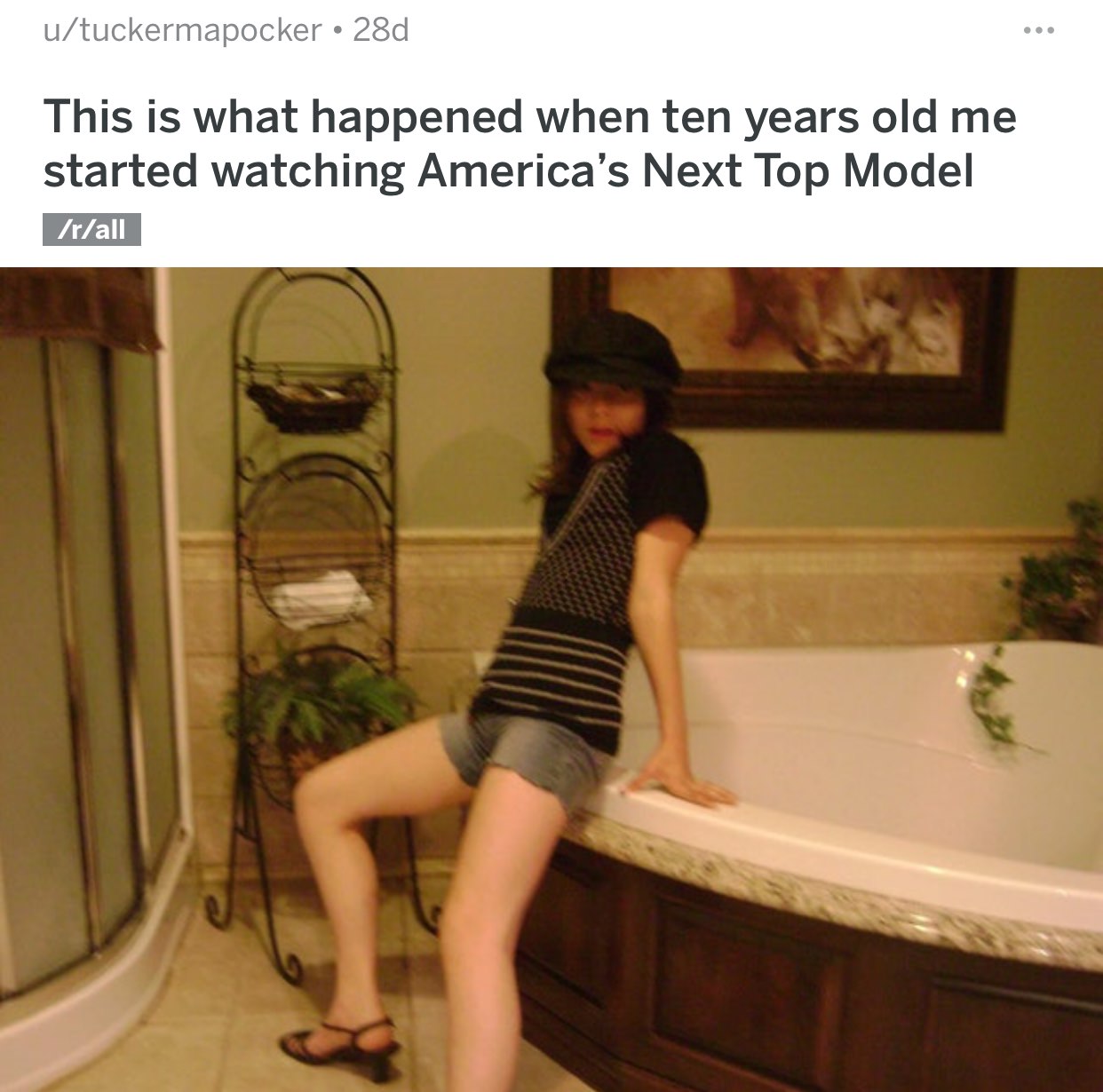 shoulder - utuckermapocker 28d This is what happened when ten years old me started watching America's Next Top Model rall