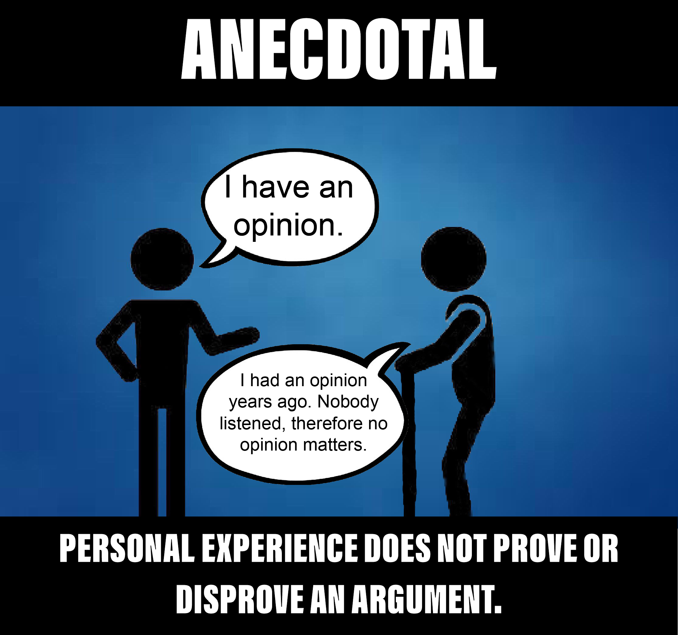 Your opinion is wrong. Logic for Dummies. Personal Attack Fallacy. Biased arguments. Wrong arguments