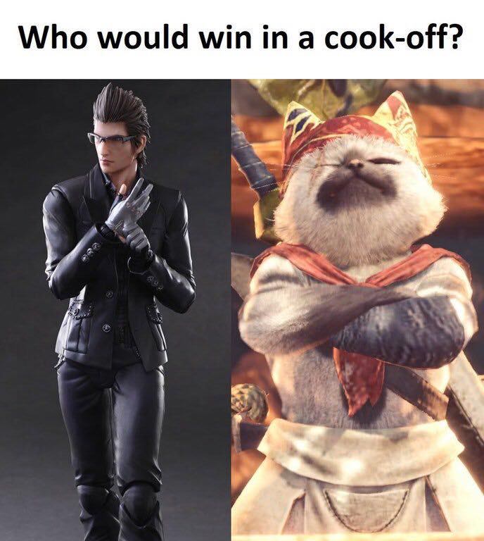 monster hunter chef - Who would win in a cookoff?