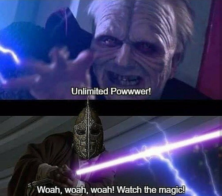 woah woah woah watch the magic - Unlimited Powwwer! Woah, woah, woah! Watch the magic!