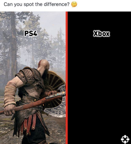 Can you spot the difference? PS4 Xbox