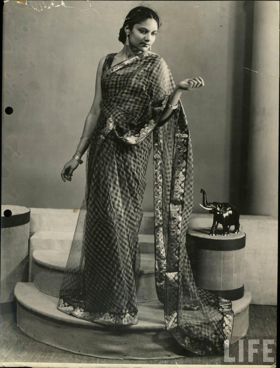 vintage indian saree