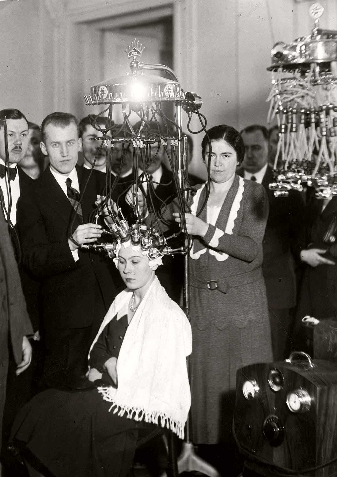 A hairdressing Competition in Warsaw, Poland in 1932.