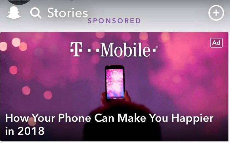 t mobile - Q Stories Sponsored Ad TMobile How Your Phone Can Make You Happier in 2018