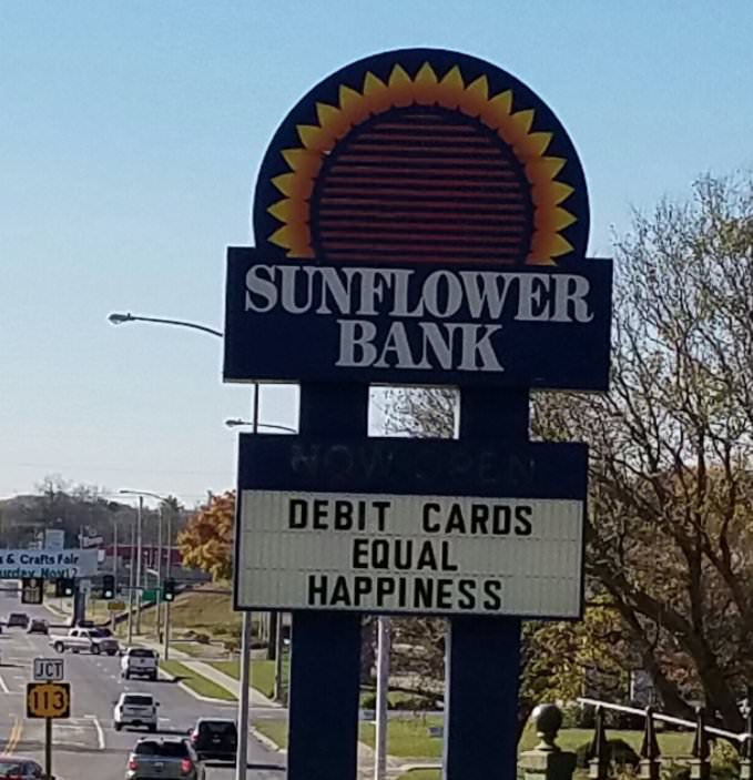 sunflower bank - Sunflower Bank & Crafts Falr day NO2 Debit Cards Equal Happiness Uct 1131
