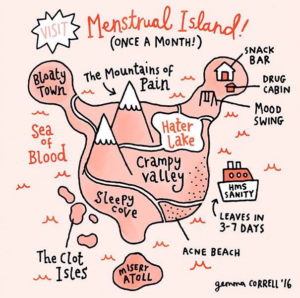 funny period - sisaOnce A Month! M3 Menstrual Islandi A Month! Snack Snack Bar Bloaty the Mountains of Town Iub ^ Pain a Drug Cabin u Mood M Swing Sea Blood Hater Lake Crampy valley... On Hms Sanity u No love u "Leaves In 37 Days The Clot u Acne Beach u I
