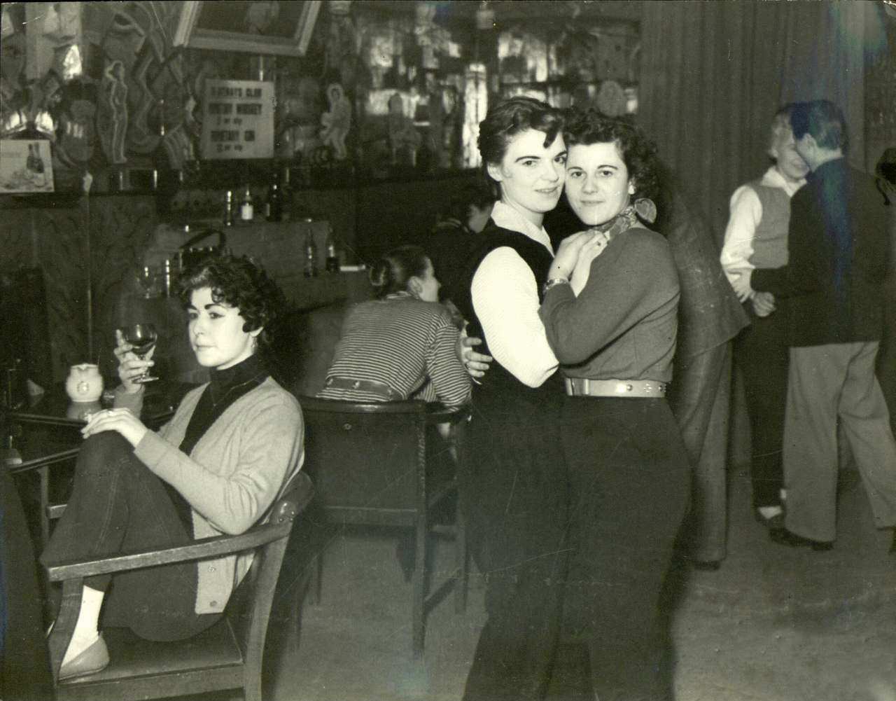 A lesbian club called The Gateway Club in Chelsea, England in 1953.