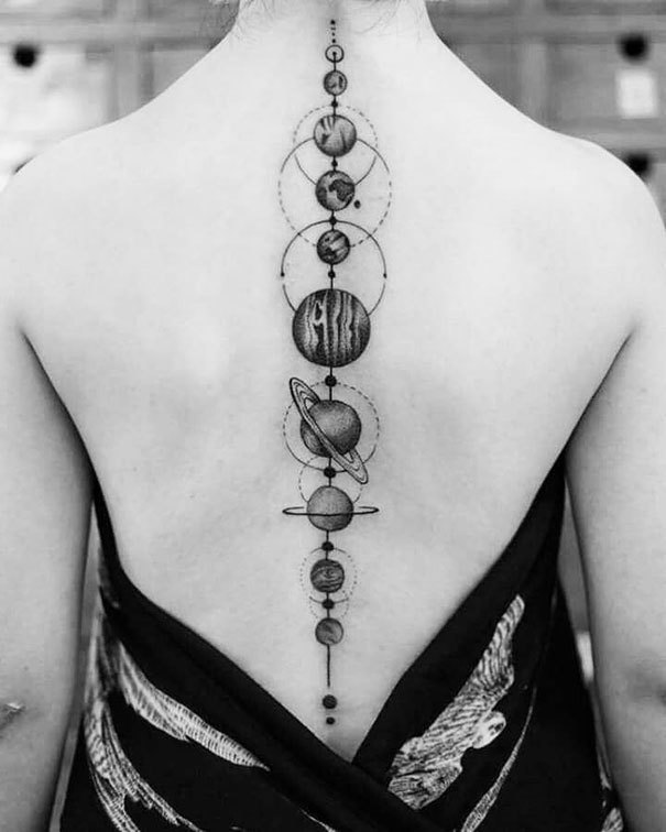 24 Spine Tattoos That Are The Backbone Of Coolness