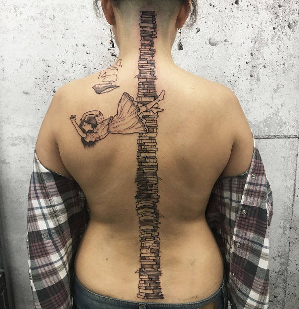 24 Spine Tattoos That Are The Backbone Of Coolness